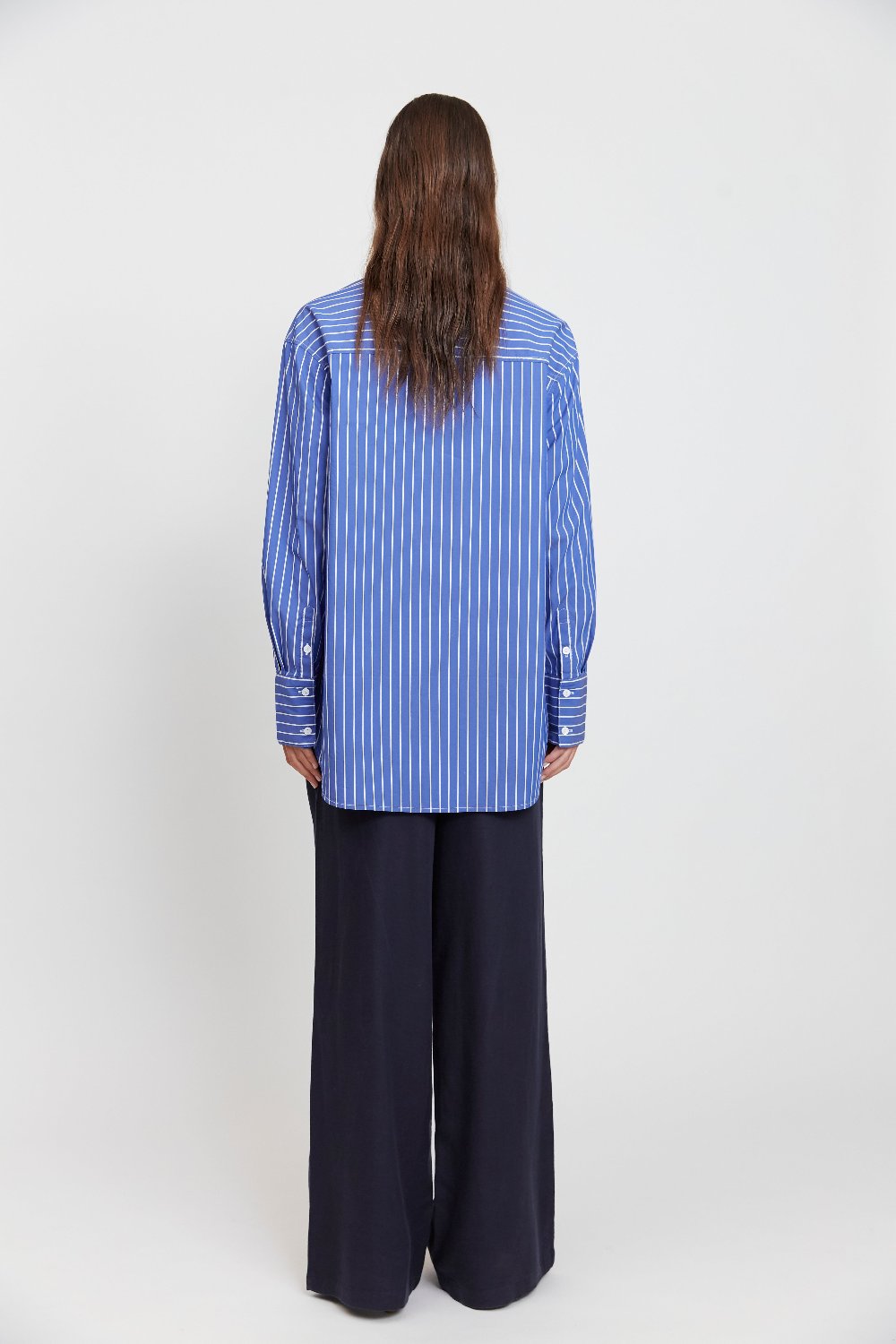 Florence Shirt - Blue and White Stripe