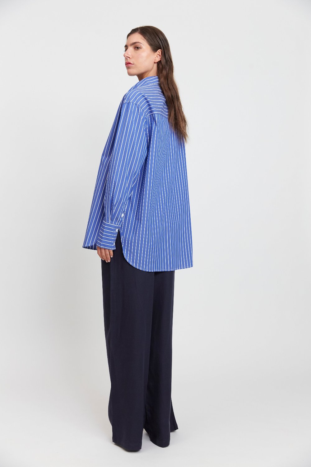 Florence Shirt - Blue and White Stripe