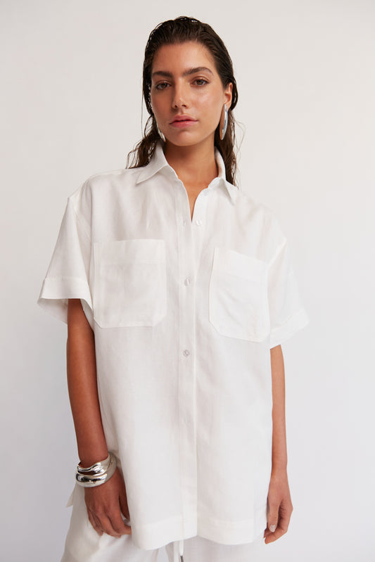 Milan Shirt - Rice White