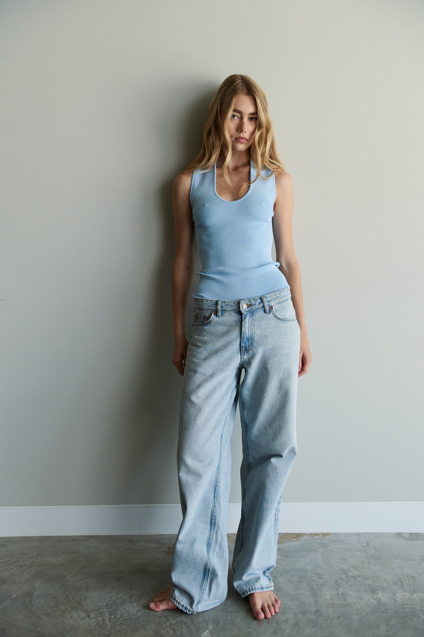 Tropea Top - Baby Blue