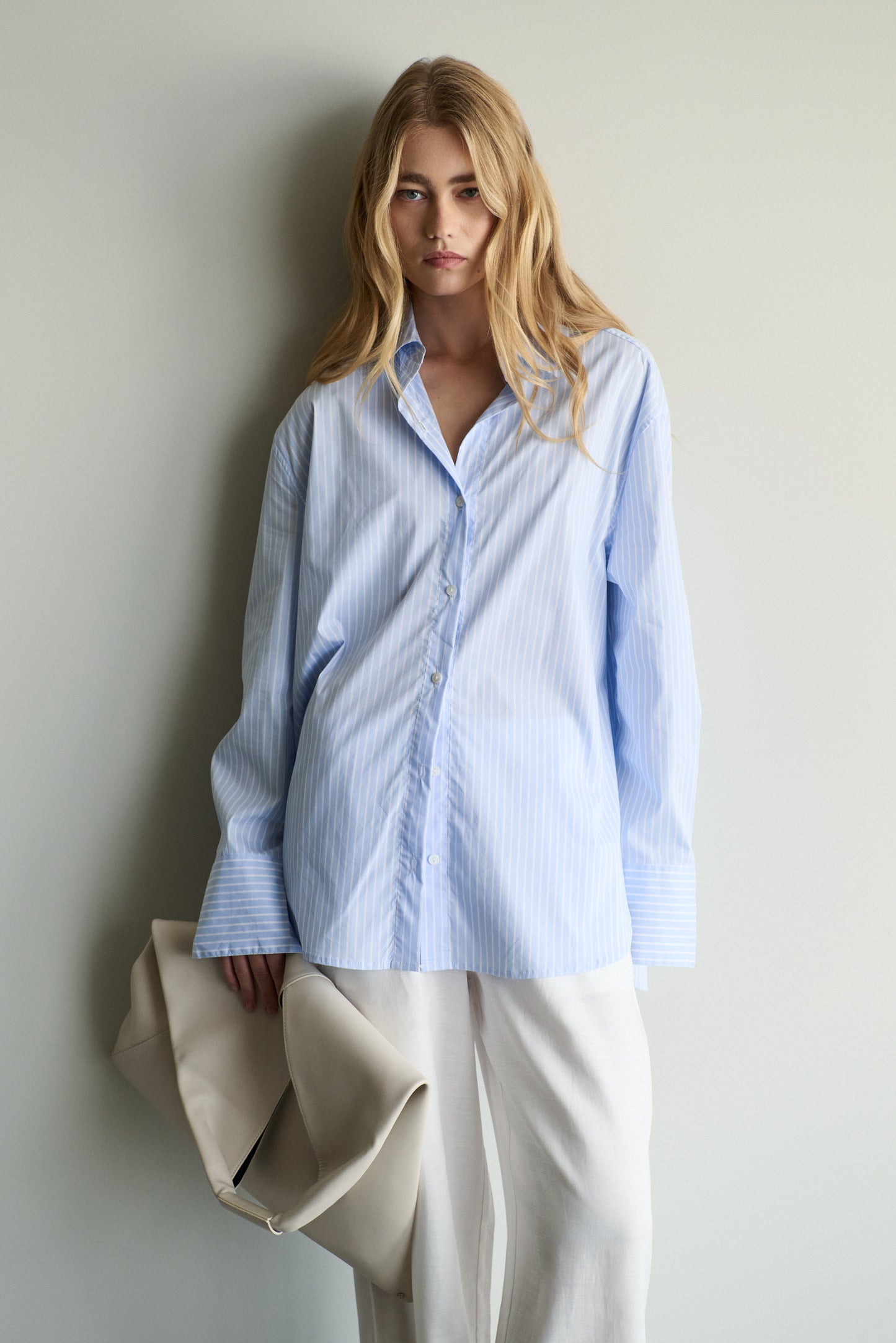 Florence Shirt - Light Blue/White Stripe
