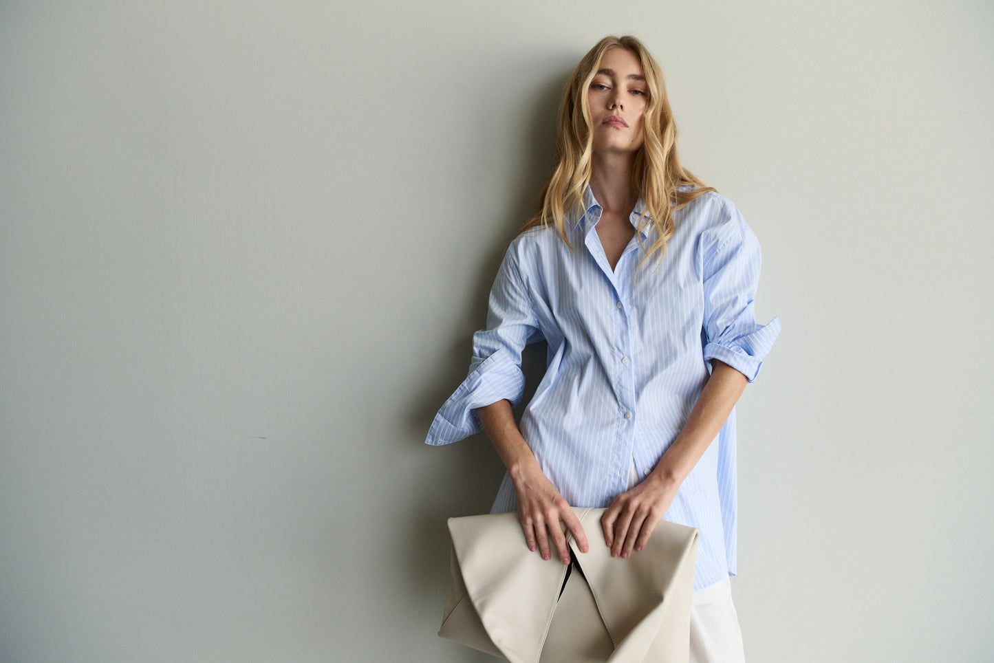 Florence Shirt - Light Blue/White Stripe