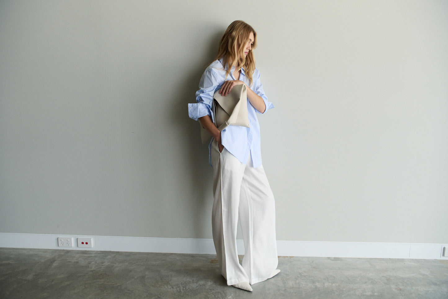 Florence Shirt - Light Blue/White Stripe