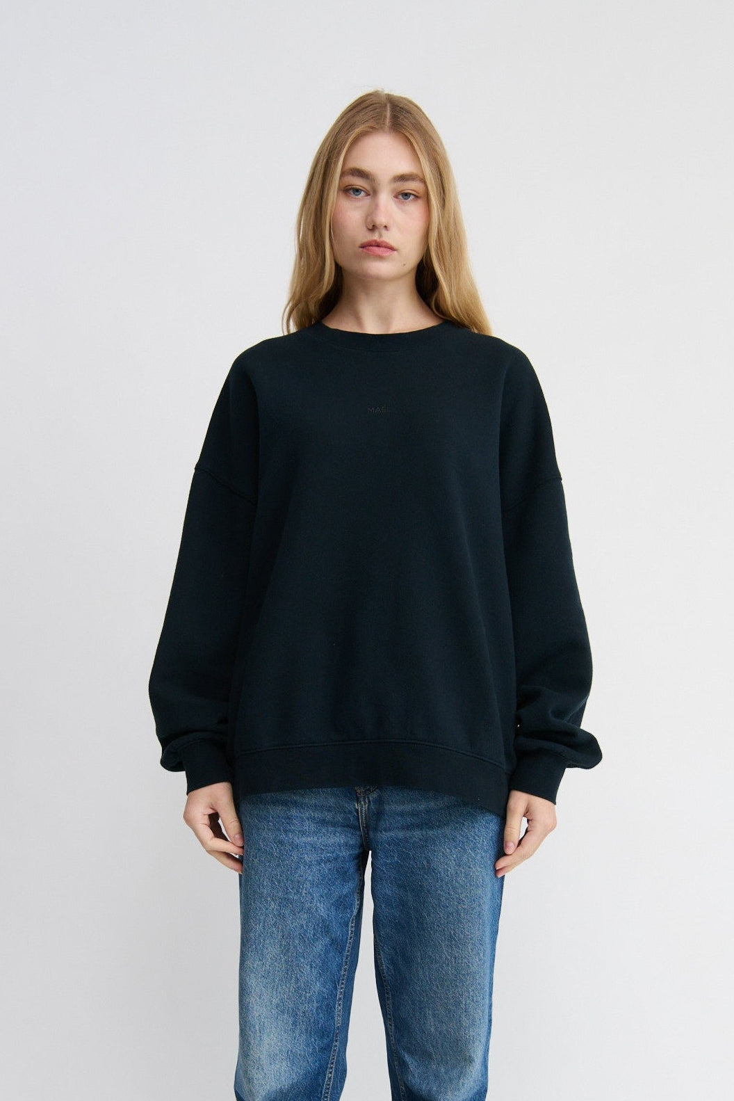 ladies oversized jumper, cotton