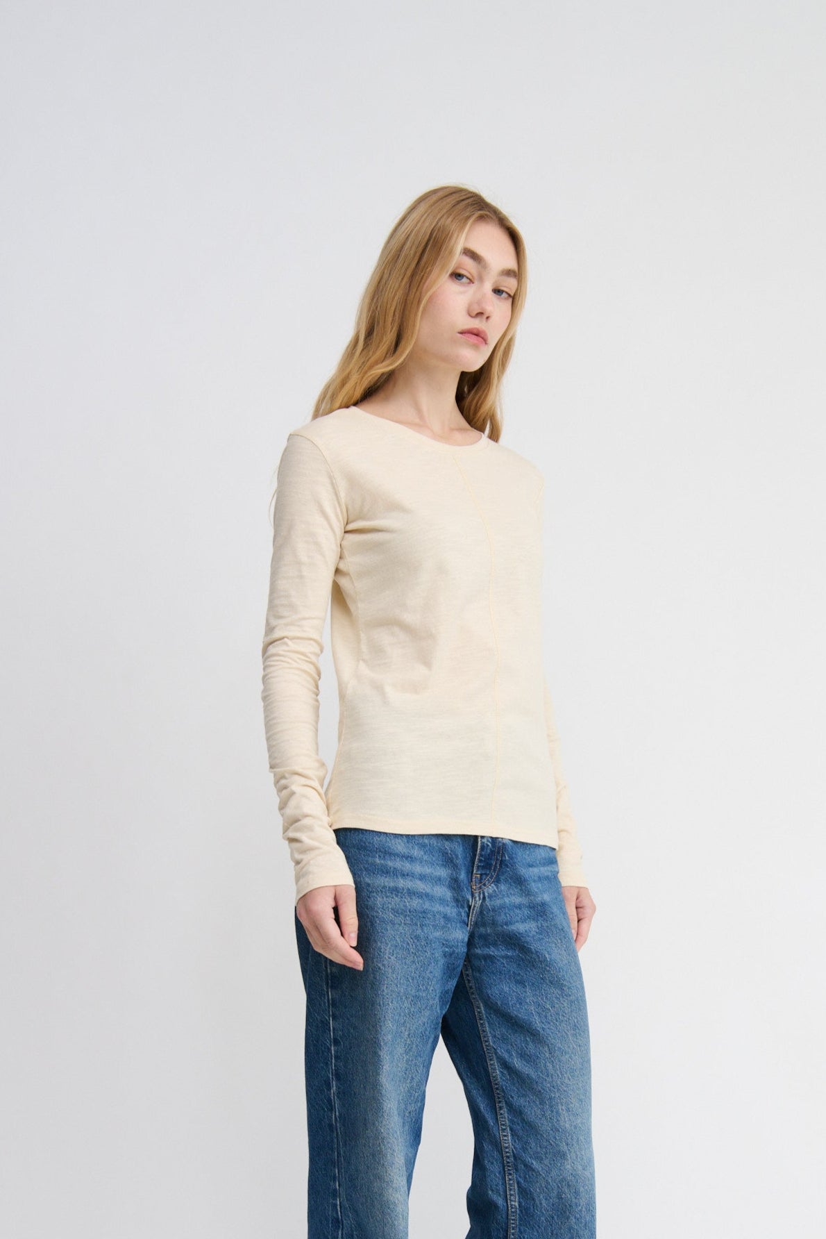 The Rome Long Sleeve Top - Burnt Butter