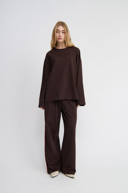 The Isola L/sleeve Set, Chocolate - 20% off Bundle