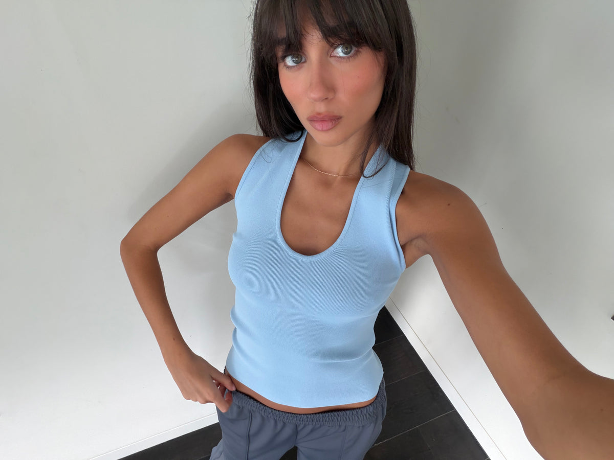 Tropea Top - Baby Blue